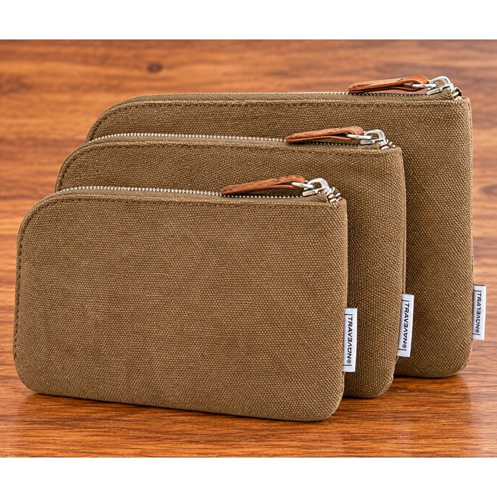 Travelon Heritage 3 RFID Blocking Packing Pouches Oatmeal 33087 NWT